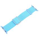 For Apple Watch 46mm / 49mm / 45mm / 44mm Magnetic Buckle Reflective Nylon Watch Band(Blue) - 3