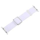 For Apple Watch 42mm / 41mm / 40mm / 38mm Magnetic Buckle Reflective Nylon Watch Band(White) - 3