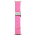 For Apple Watch 42mm / 41mm / 40mm / 38mm Magnetic Buckle Reflective Nylon Watch Band(Pink) - 2