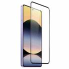 For Xiaomi Redmi Note 14S 4G NORTHJO A++ 0.3mm Full Glue Silk Printing Tempered Glass Film - 2