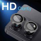 For Xiaomi Redmi Note 14S 4G NORTHJO Camera Lens Protector CD Metal Ring Tempered Glass Film(Black) - 2