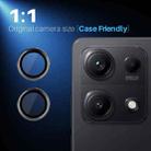 For Xiaomi Redmi Note 14S 4G NORTHJO Camera Lens Protector CD Metal Ring Tempered Glass Film(Black) - 3