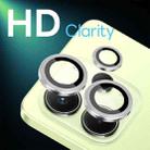 For Xiaomi Redmi Note 14 4G 164.84mm NORTHJO Camera Lens Protector CD Metal Ring Tempered Glass Film(Silver) - 2
