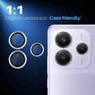For Xiaomi Redmi Note 14 5G NORTHJO Camera Lens Protector CD Metal Ring Tempered Glass Film(Silver) - 3