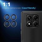 For Xiaomi Redmi Note 14 Pro 4G NORTHJO Camera Lens Protector CD Metal Ring Tempered Glass Film(Black) - 3