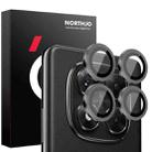For Xiaomi Redmi Note 14 Pro 5G NORTHJO Camera Lens Protector CD Metal Ring Tempered Glass Film(Black) - 1