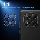 For Xiaomi Redmi Note 14 Pro 5G NORTHJO Camera Lens Protector CD Metal Ring Tempered Glass Film(Black) - 3
