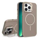 For iPhone 13 Pro Max Organic Silicone Lens Holder MagSafe Phone Case(Desert Gold) - 1