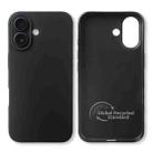 For iPhone 16 Plus RCS Single-sided Frosted TPU Phone Case(Black) - 3