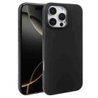For iPhone 16 Pro Max RCS Single-sided Frosted TPU Phone Case(Black) - 1
