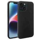 For iPhone 14 Plus RCS Single-sided Frosted TPU Phone Case(Black) - 1