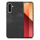 For Samsung Galaxy A56 5G Vintage Leather PC Back Cover Phone Case(Black) - 1