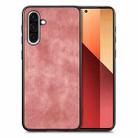 For Samsung Galaxy A36 5G Vintage Leather PC Back Cover Phone Case(Pink) - 1