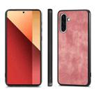 For Samsung Galaxy A36 5G Vintage Leather PC Back Cover Phone Case(Pink) - 2