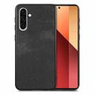 For Samsung Galaxy A36 5G Vintage Leather PC Back Cover Phone Case(Black) - 1
