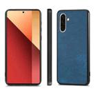 For Samsung Galaxy A36 5G Vintage Leather PC Back Cover Phone Case(Blue) - 2