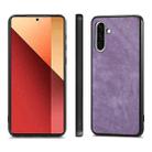 For Samsung Galaxy A36 5G Vintage Leather PC Back Cover Phone Case(Purple) - 2