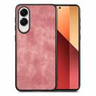 For Samsung Galaxy S25 Edge 5G Vintage Leather PC Back Cover Phone Case(Pink) - 1