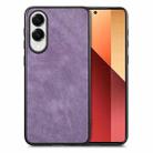 For Samsung Galaxy S25 Edge 5G Vintage Leather PC Back Cover Phone Case(Purple) - 1