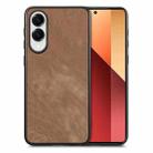 For Samsung Galaxy S25 Edge 5G Vintage Leather PC Back Cover Phone Case(Brown) - 1