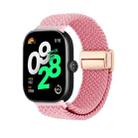 For Redmi Watch 5 / Xiaomi Smart Band 9 Pro Magnetic Buckle Loop Braided Watch Band(Pink) - 1