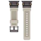 For Apple Watch 42 / 44 / 45 / 46 / 49mm Metal Connector Explorer Silicone Watch Band(Black Starlight) - 2