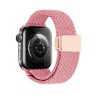 For Apple Watch 46mm / 49mm / 45mm / 44mm Magnetic Buckle Loop Woven Watch Band(Pink) - 3