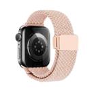 For Apple Watch 46mm / 49mm / 45mm / 44mm Magnetic Buckle Loop Woven Watch Band(Pink Silt) - 3