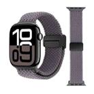 For Apple Watch 46mm / 49mm / 45mm / 44mm Magnetic Buckle Loop Woven Watch Band(Gray) - 1