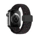 For Apple Watch 46mm / 49mm / 45mm / 44mm Magnetic Buckle Loop Woven Watch Band(Starlight Black) - 3