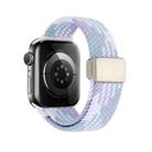 For Apple Watch 46mm / 49mm / 45mm / 44mm Magnetic Buckle Loop Woven Watch Band(Violet) - 3