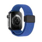For Apple Watch 42mm / 41mm / 40mm / 38mm Magnetic Buckle Loop Woven Watch Band(Blue) - 3