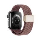 For Apple Watch 42mm / 41mm / 40mm / 38mm Magnetic Buckle Loop Woven Watch Band(Smoke Purple) - 3