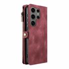 For Samsung Galaxy S25 Ultra 5G Fantasy Multifunctional Zipper Wallet Leather Phone Case(Red) - 3