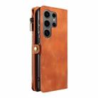 For Samsung Galaxy S25 Ultra 5G Fantasy Multifunctional Zipper Wallet Leather Phone Case(Brown) - 3