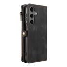 For Samsung Galaxy S24 FE 5G Fantasy Multifunctional Zipper Wallet Leather Phone Case(Black) - 3