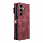 For Samsung Galaxy S24 FE 5G Fantasy Multifunctional Zipper Wallet Leather Phone Case(Red) - 3