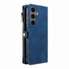 For Samsung Galaxy S24 FE 5G Fantasy Multifunctional Zipper Wallet Leather Phone Case(Blue) - 3