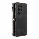 For Samsung Galaxy S24 Ultra 5G Fantasy Multifunctional Zipper Wallet Leather Phone Case(Black) - 3
