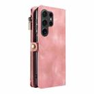For Samsung Galaxy S24 Ultra 5G Fantasy Multifunctional Zipper Wallet Leather Phone Case(Pink) - 3