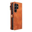 For Samsung Galaxy S24 Ultra 5G Fantasy Multifunctional Zipper Wallet Leather Phone Case(Brown) - 3