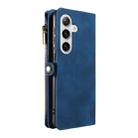 For Samsung Galaxy S24+ 5G Fantasy Multifunctional Zipper Wallet Leather Phone Case(Blue) - 3