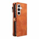 For Samsung Galaxy S24+ 5G Fantasy Multifunctional Zipper Wallet Leather Phone Case(Brown) - 3