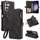 For Samsung Galaxy S23 FE 5G Fantasy Multifunctional Zipper Wallet Leather Phone Case(Black) - 1
