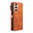 For Samsung Galaxy S23 FE 5G Fantasy Multifunctional Zipper Wallet Leather Phone Case(Brown) - 3