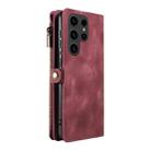 For Samsung Galaxy S23 Ultra 5G Fantasy Multifunctional Zipper Wallet Leather Phone Case(Red) - 3