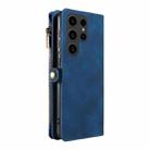 For Samsung Galaxy S23 Ultra 5G Fantasy Multifunctional Zipper Wallet Leather Phone Case(Blue) - 3