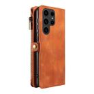 For Samsung Galaxy S23 Ultra 5G Fantasy Multifunctional Zipper Wallet Leather Phone Case(Brown) - 3