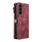 For Samsung Galaxy S23+ 5G Fantasy Multifunctional Zipper Wallet Leather Phone Case(Red) - 3