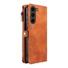 For Samsung Galaxy S23+ 5G Fantasy Multifunctional Zipper Wallet Leather Phone Case(Brown) - 3